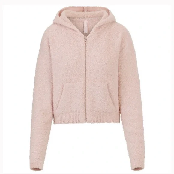 NWOT SKIMS Cozy Collection Light Pink Full Zip Hoodie - 2X/3X - Picture 5 of 5